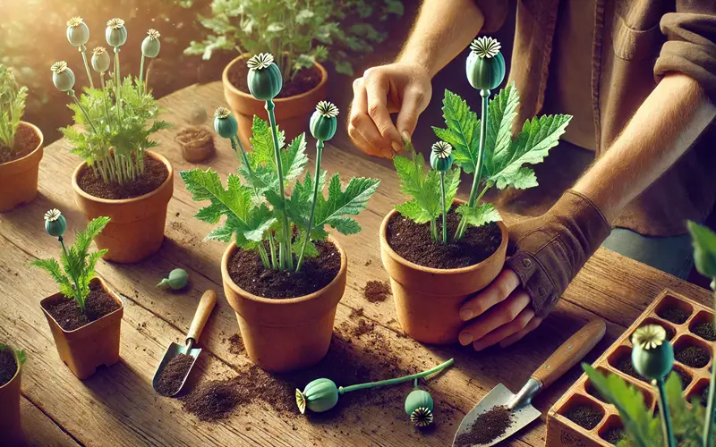 چگونه خشخاش در گلدان بکاریم؟