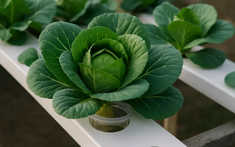 رشد کلم در آب