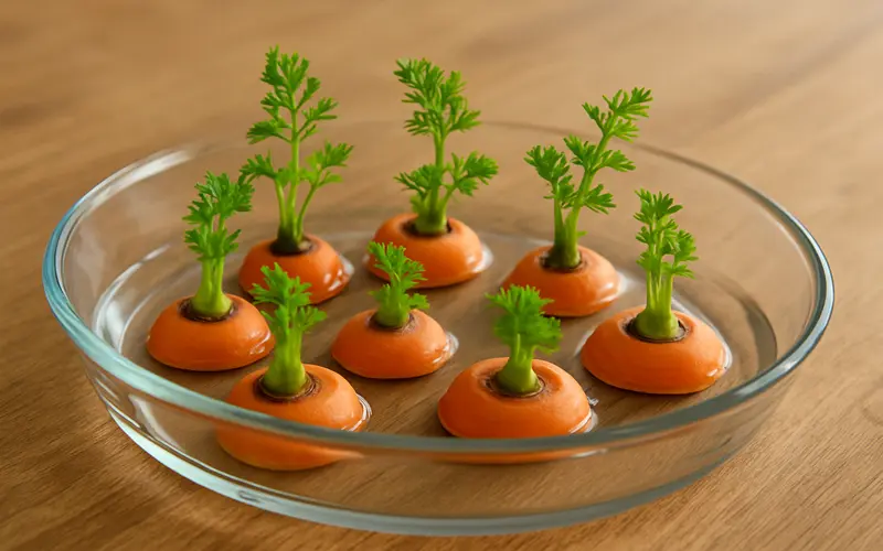 کاشت هویج با ته هویج