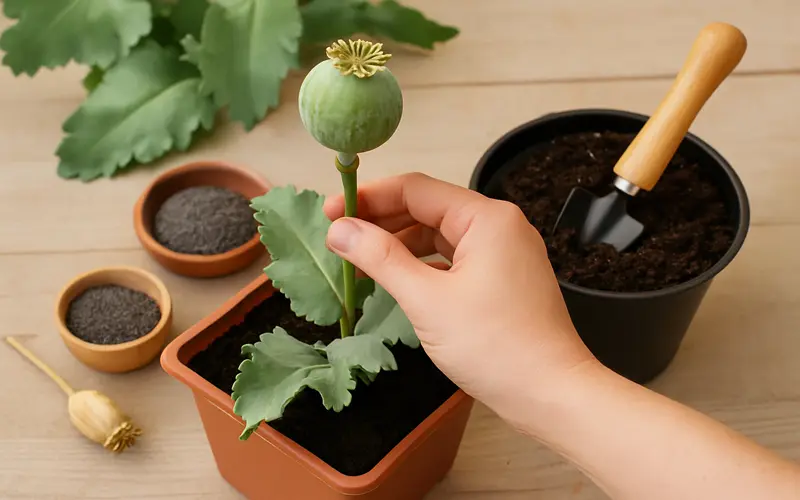 چگونه در خانه خشخاش بکاریم؟