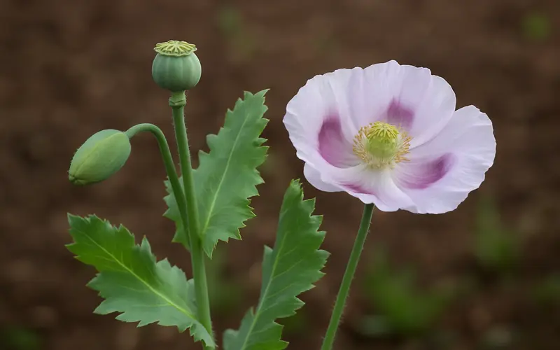 خواص برگ و ساقه خشخاش