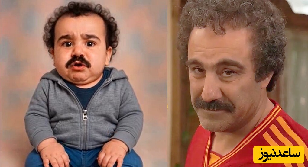 خلاقیت هنرمند ایرانی برای تبدیل بازیگران ایرانی به شخصیت های کارتونی شگفتی ساز شد! رونمایی از نسخه خردسال محسن تنابنده، علی صادقی، اکبر عبدی و...