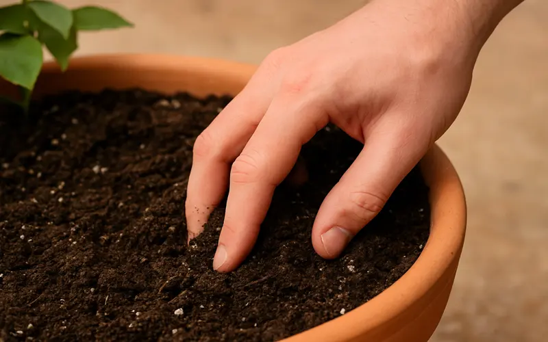 چگونه خاک سفت گلدان را نرم کنیم؟
